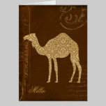 Camel Silhouette Personalized Notecard cards