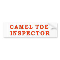 CAMEL TOE INSPECTOR BUMPER STICKER