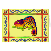Caméléon Cartes De Vœux