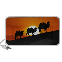 Camels at sunset speaker system