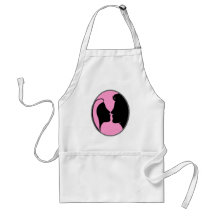 Cameo Kiss Silhouette Aprons