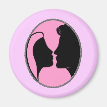 Cameo Kiss Silhouette Magnets
