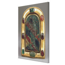 Cameo of Christ giving Blessing Stretched Canvas Print