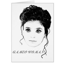 Cameo Woman Greeting Card cards