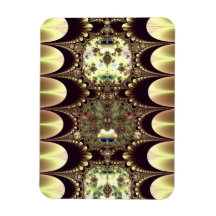Cameos in Gold and Ivory Fractal Magnets