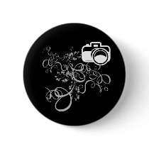 Camera Art Pinback Button