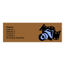 Camera with Film Design Profile Cards Business Card Template
