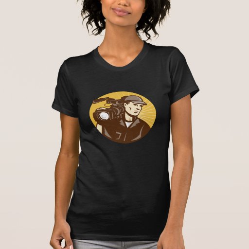 Cameraman Film Crew Pro Video Movie Camera Tshirts