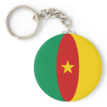 Cameroon Fisheye Flag Keychain