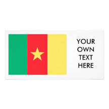 Cameroon Flag Custom Photo Card