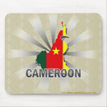 Cameroon Flag Map 2.0 Mouse Pads