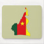 Cameroon flag map mouse mat