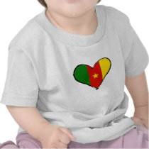 Cameroon love - I love Cameroon flag gifts Tee Shirt