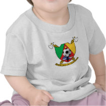 Cameroon soccer ball emblem coat of arms t-shirts