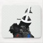 Cameroon Trendy Peace Sign with Cameroonian map Mousepads