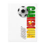 Cameroun 2010 flag logo vertical artwork gifts postcard