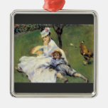 Camille Monet and her son Jean by Renoir Ornament