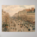 Camille Pissaro - Boulevard Monmartre Paris 1897 Poster