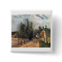 Camille Pissaro - Coach, Emery 1877 horse road oil
