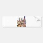 Camille Pissarro - 1898 Grocery Rue Rouen Oil Bumper Stickers