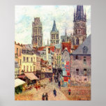 Camille Pissarro - 1898 Grocery Rue Rouen Oil Posters