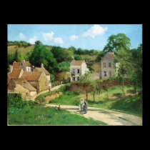 Camille Pissarro - Hermitage Pontoise 1867 Oil posters
