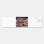 Camille Pissarro - Montmartre blvd @ Night 1898 Bumper Sticker