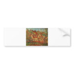 Camille Pissarro - Red Roofs 1877 Oil Canvas house Bumper Sticker