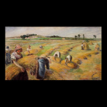 Camille Pissarro - The Harvest 1882 Oil Grain Farm posters