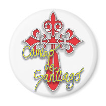 Camino de Santiago Cross Magnet