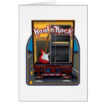 Camion de guitare de groupe de rock cartes de vœux