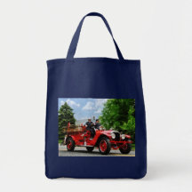 Camion de pompiers démodé sacs fourre-tout