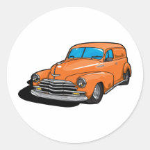 Camionnette Autocollants Ronds