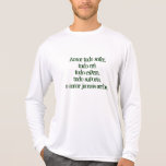 camisa em microfibra de mangas compridas tshirt