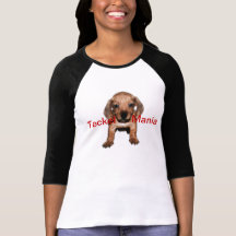 Camiseta Manga Raglán 3/4 Teckel Manía