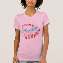 Camisole naturelle de paix t-shirts