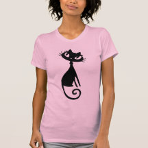 Camisole noire de bébé de Kitty T-shirt
