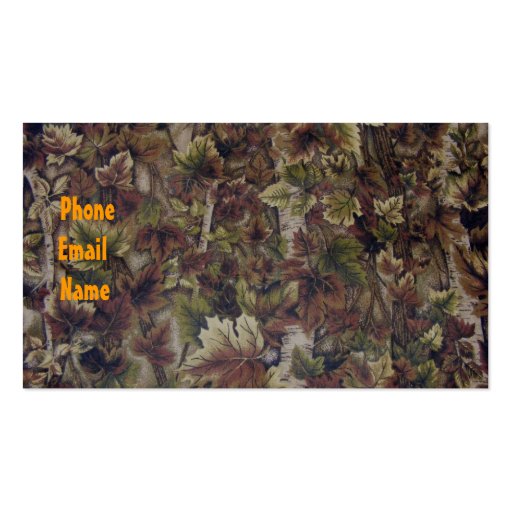 Camo business card