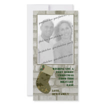 Camo Christmas Photo Card