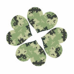Camo Clover Photo Cutout