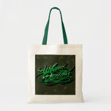 Camo graffiti tote bag