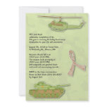 Camo Military Birthday Invitation