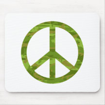 Camo Peace Sign Mousepad