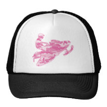 Camo Pink Sled on Black copy Hats