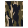 Camo Print Jungle Green/Black for Hunters Greeting Card