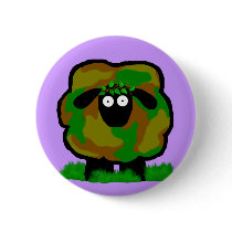 Camo Sheep Button