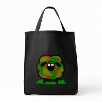 Camo Sheep Grocery Tote Bag