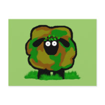 Camo Sheep Postcards