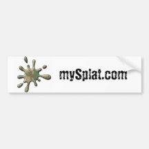 Camo Splat - mySplat.com Bumper Sticker