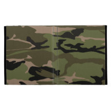 Camo vert coques iPad folio